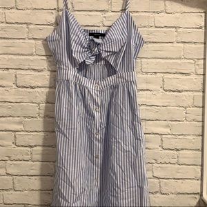 Blue stripped summer dress